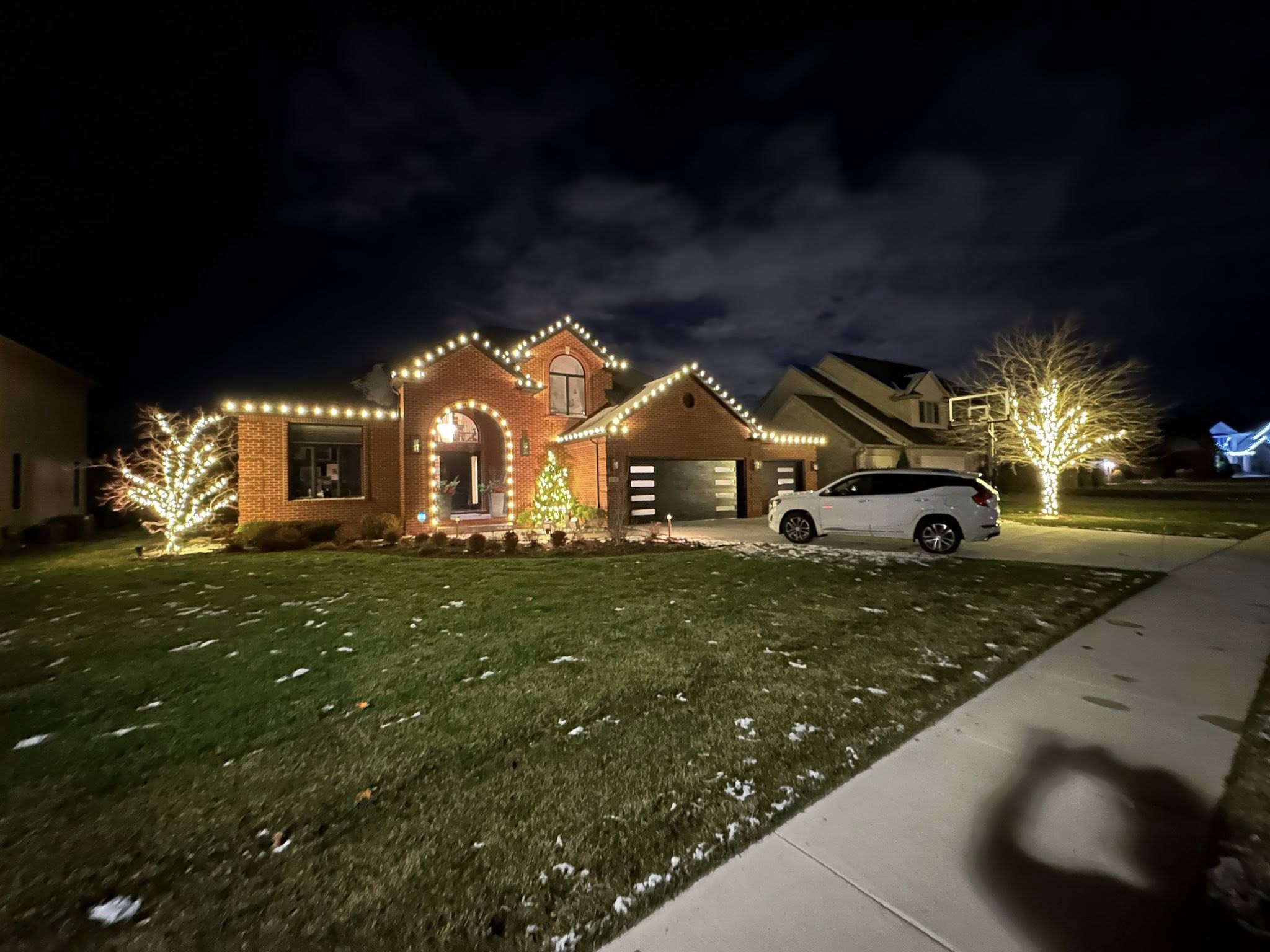 Outdoor lighting project in Lansing MI