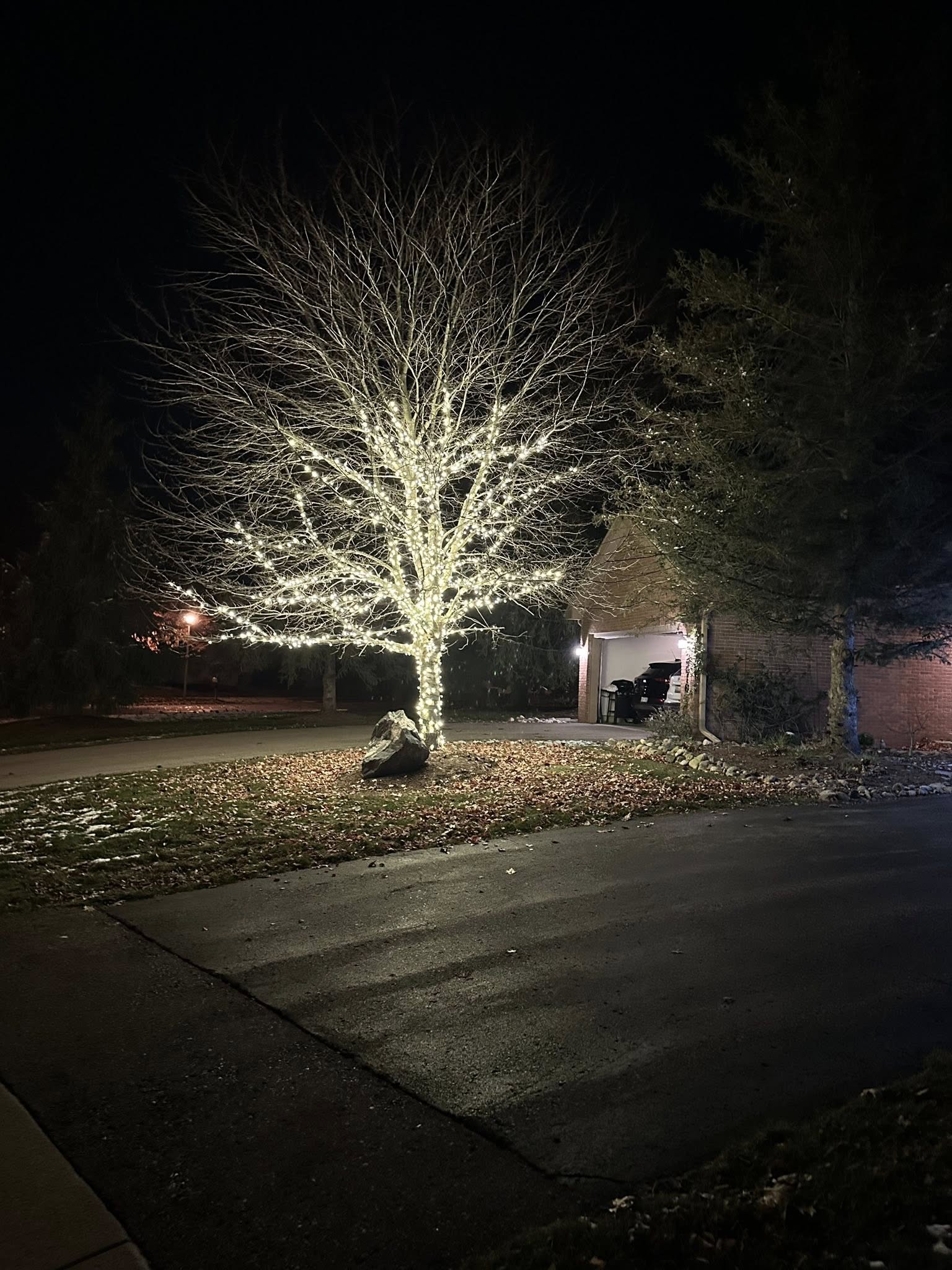 Outdoor lighting project in Lansing MI
