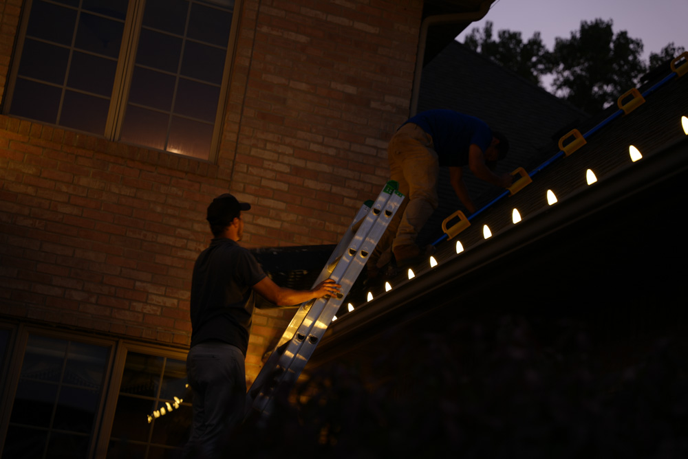 Outdoor lighting project in Lansing MI