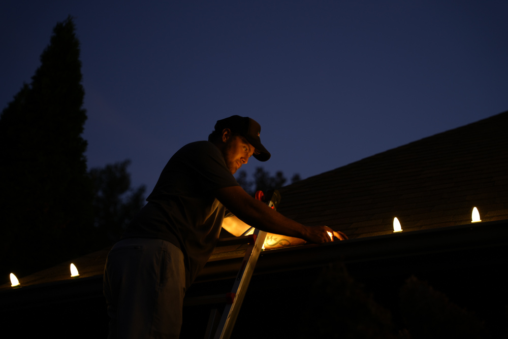 Outdoor lighting project in Lansing MI