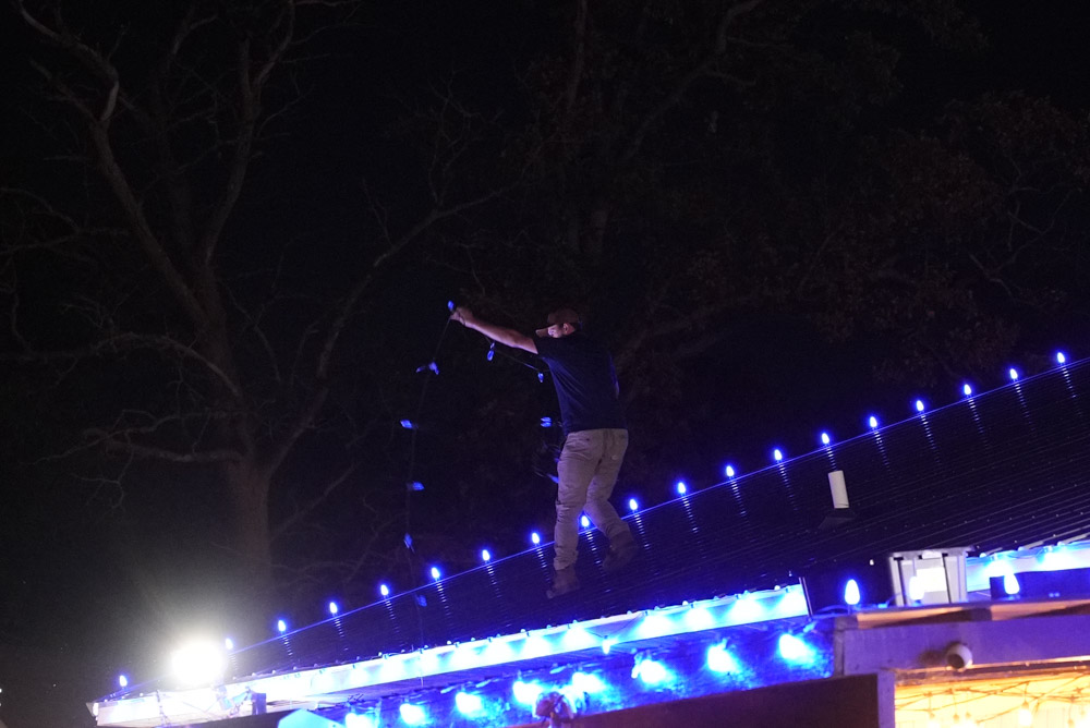 Outdoor lighting project in Lansing MI