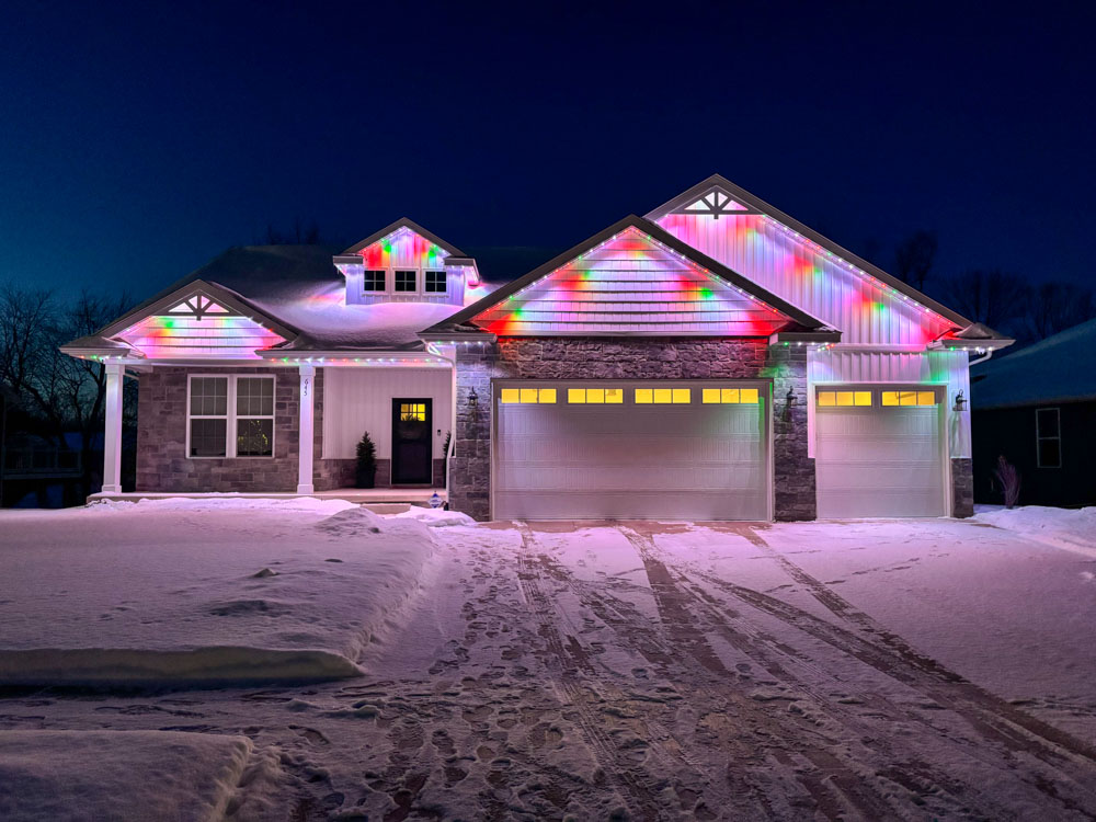 Outdoor lighting project in Lansing MI