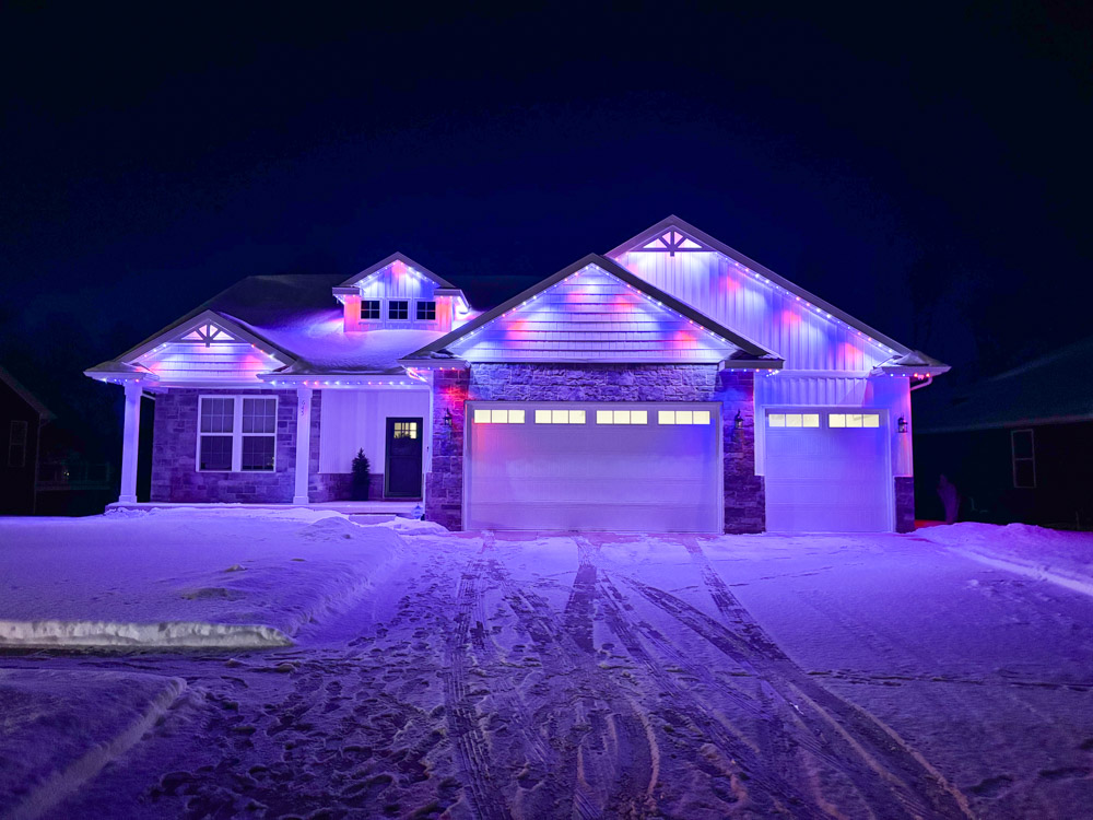 Outdoor lighting project in Lansing MI