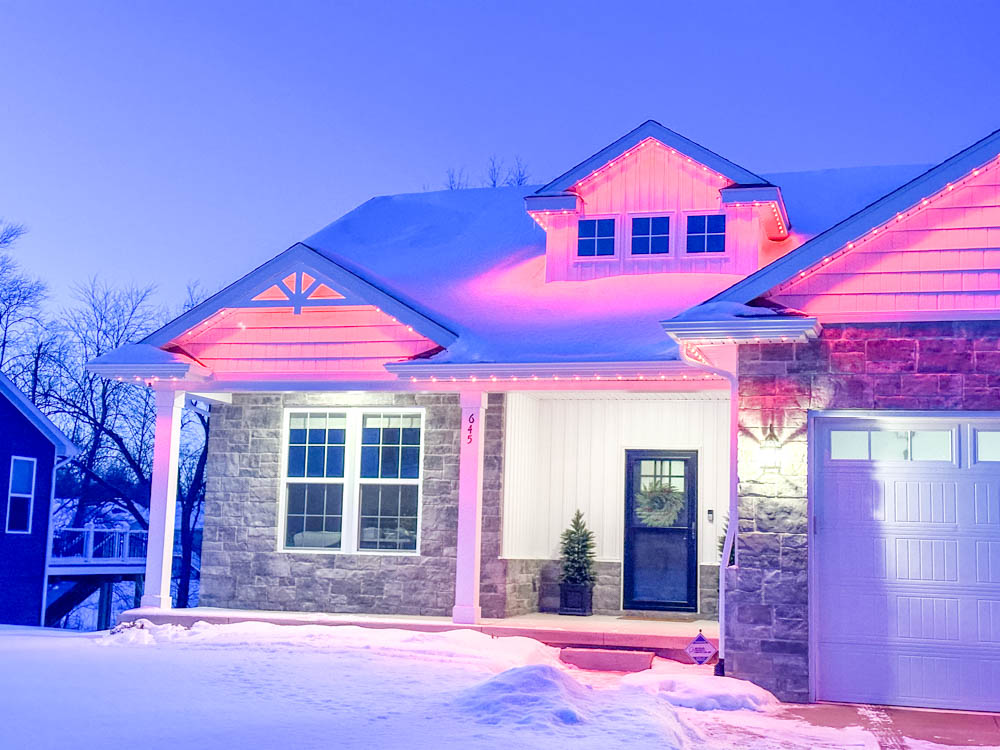 Outdoor lighting project in Lansing MI