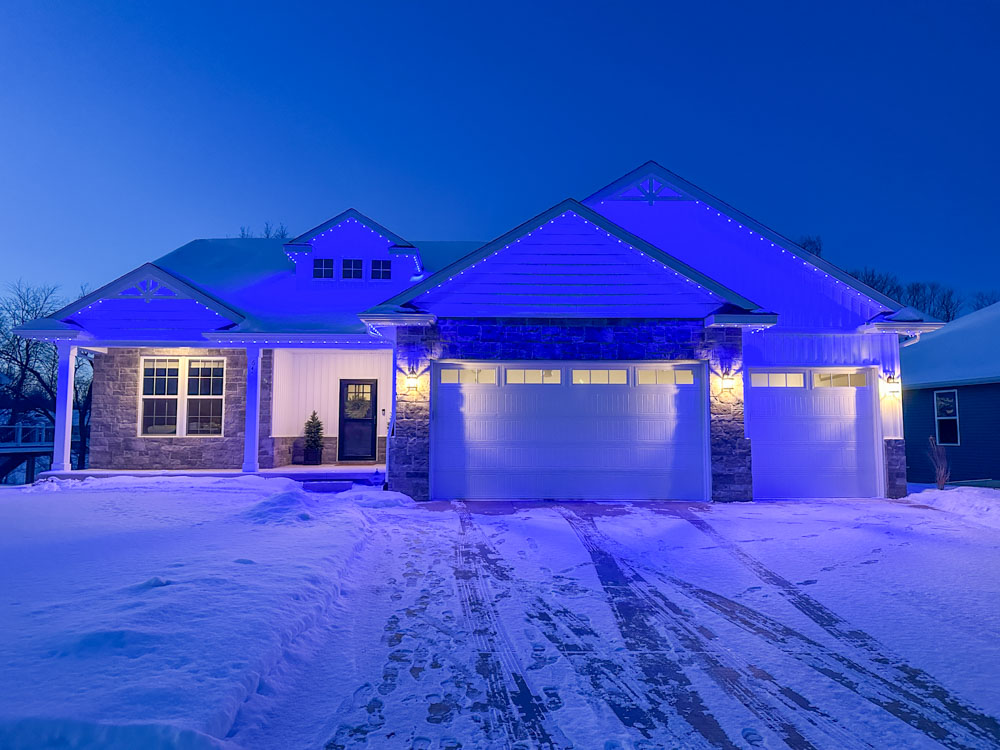 Outdoor lighting project in Lansing MI