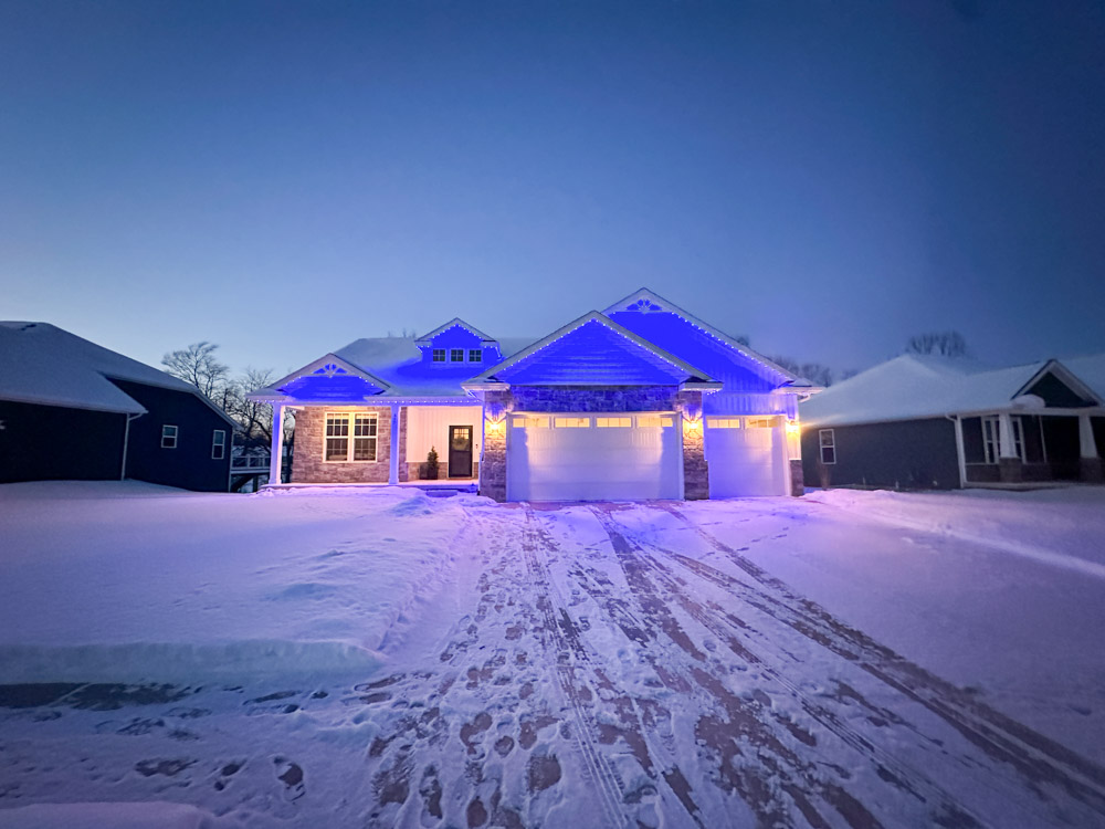 Outdoor lighting project in Lansing MI