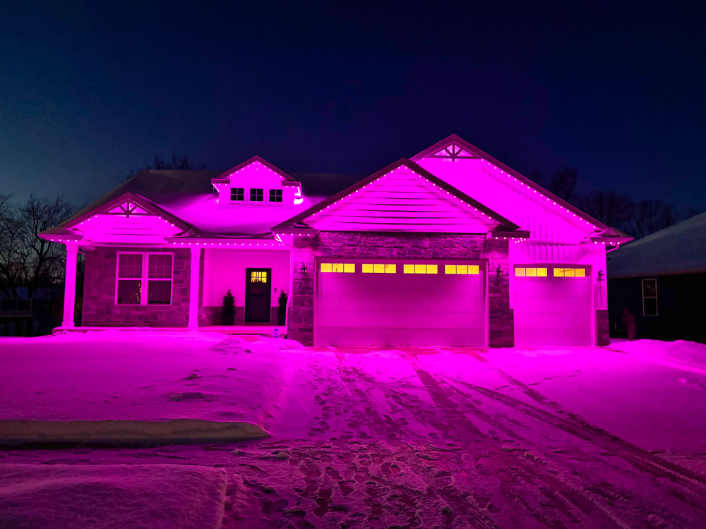 Outdoor lighting project in Lansing MI