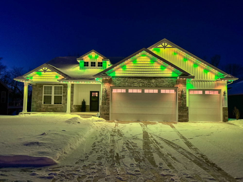 Outdoor lighting project in Lansing MI