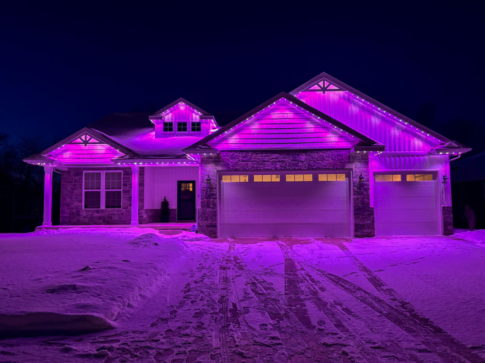 Outdoor lighting project in Lansing MI