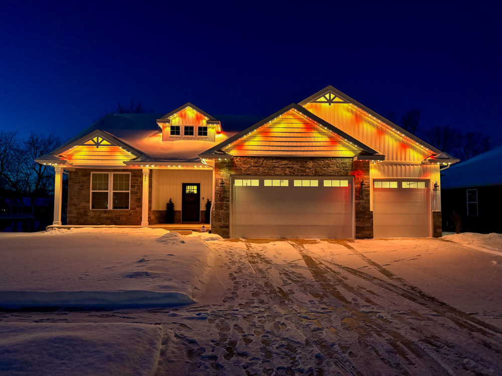 Outdoor lighting project in Lansing MI