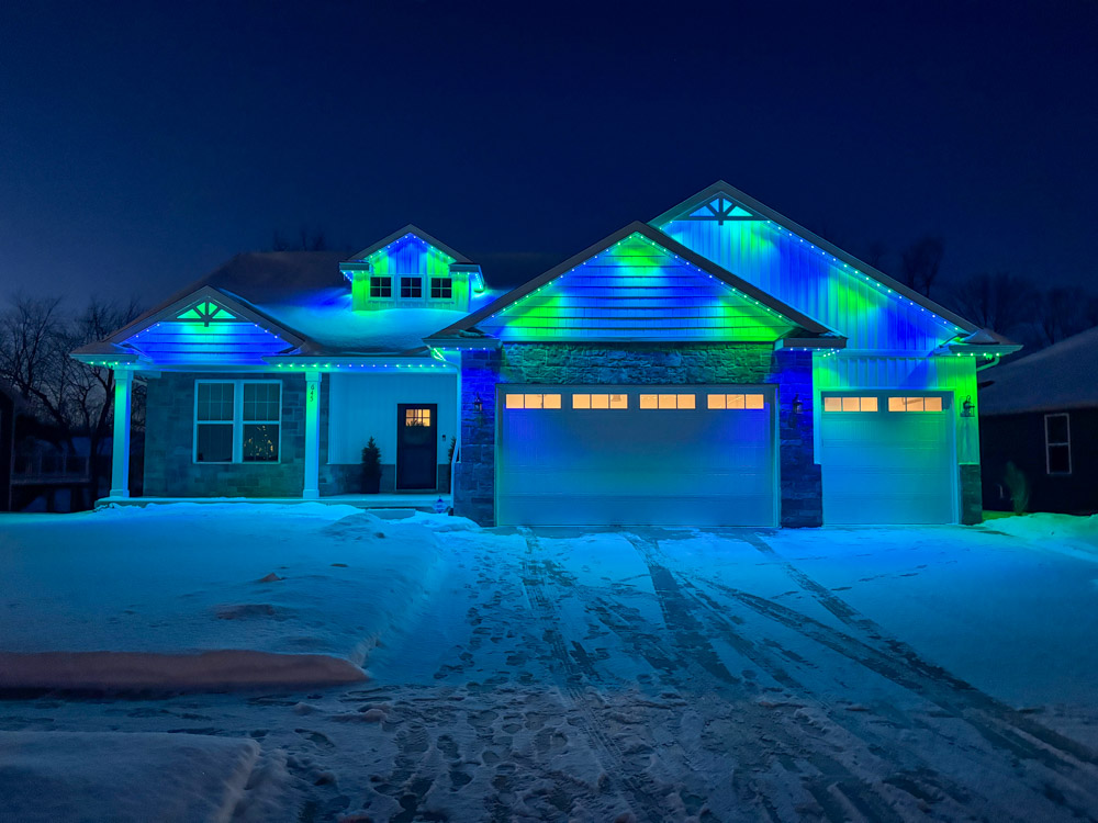 Outdoor lighting project in Lansing MI