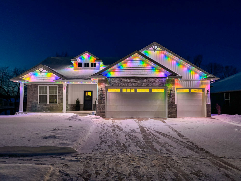 Outdoor lighting project in Lansing MI