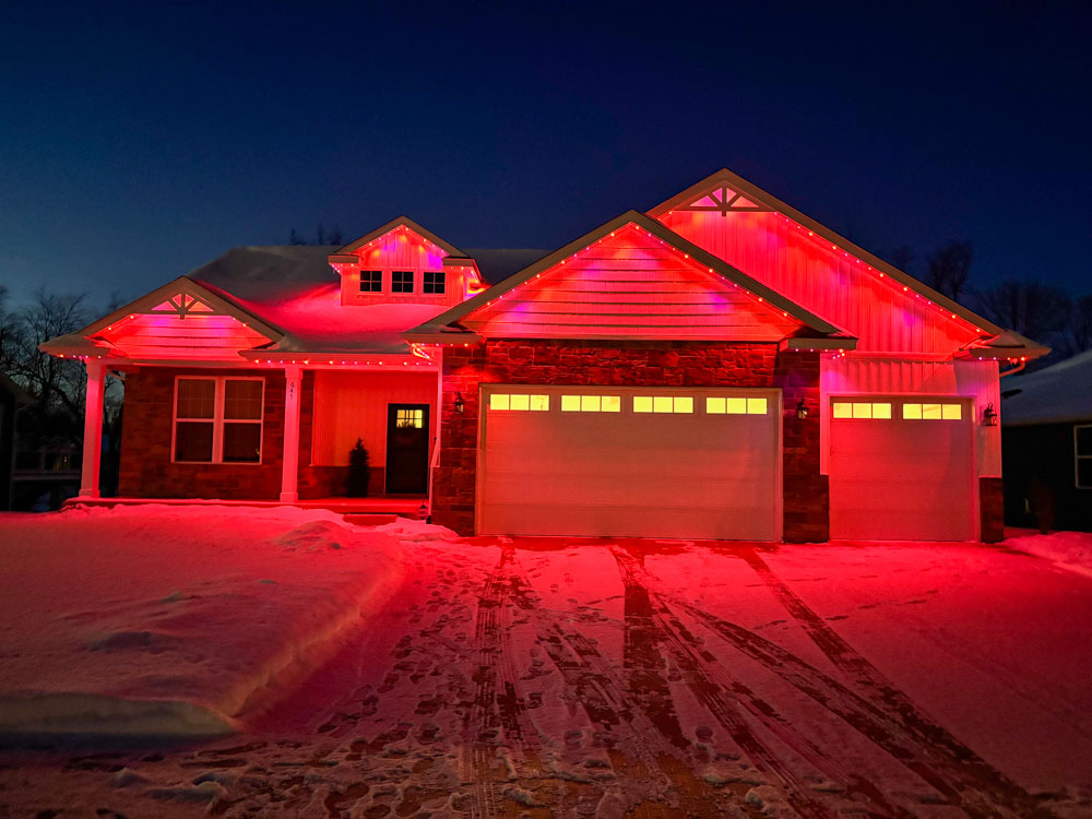 Outdoor lighting project in Lansing MI