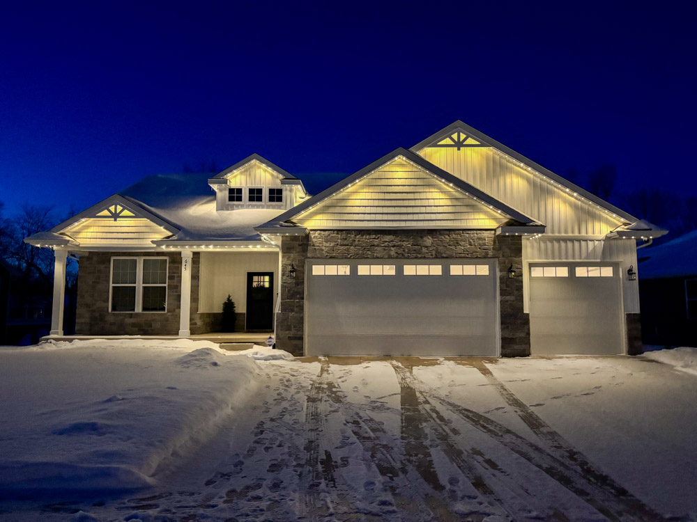 Outdoor lighting project in Lansing MI