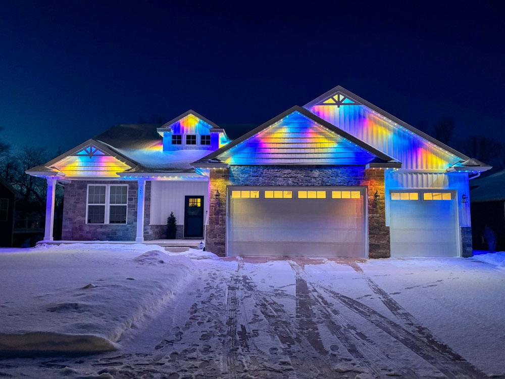 Outdoor lighting project in Lansing MI